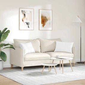 vidaXL Μαξιλάρι Καναπέ 2 pcs Λευκό 60 x 40 cm ύφασμα
