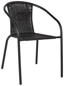 Πολυθρόνα Καρέκλα Camel HM5015.03 50x55x73cm Wicker Black