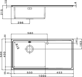 Νεροχύτης Apell Linear LNP1001R