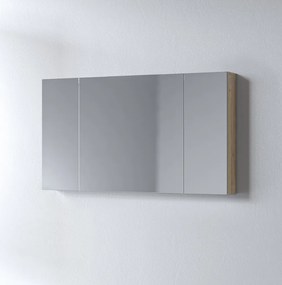 Καθρέφτης OMEGA BEIGE OAK 120 3MOM120BO0W με ντουλάπια 120x14x65cm