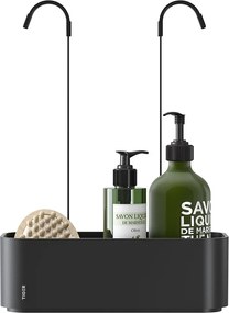 Tiger 2-Store Ράφι κρεμαστό για Βρύση Ντους 25 cm Black 800376