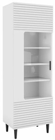 Βιτρίνα Comfivo H107, Άσπρο, Με πόρτες, 180x60x40cm, 38 kg | Epipla1.gr