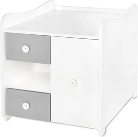 BED MINI MAX NEW 190/72 COLOUR WHITE/STONE GREY