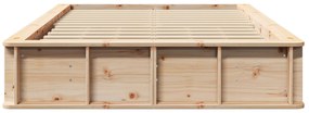 vidaXL Σκελετός Κρεβατιού με αποθήκευση Καφέ 120 x 200 cm ξύλο