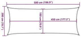 Πανί Σκίασης Μπεζ 2 x 5 μ. από HDPE 160 γρ./μ² - Μπεζ