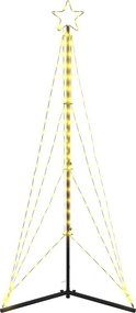 vidaXL Χριστουγεννιάτικο δέντρο LED 363 LED Θερμό Λευκό 182 εκ.