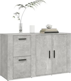 vidaXL Ντουλάπι Γκρι Σκυροδέματος 100x33x59,5 εκ. Επεξεργασμένο Ξύλο