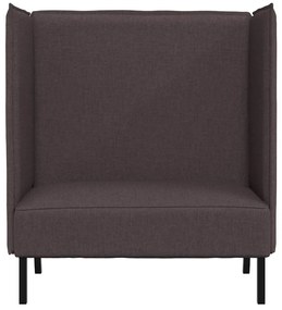 vidaXL Καναπές Υψηλής Πλάτης Σκούρο Καφέ 109x56x121 εκ. Ύφασμα