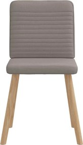 vidaXL Καρέκλες Τραπεζαρίας 6 τεμ. Χρώμα Taupe Υφασμάτινες