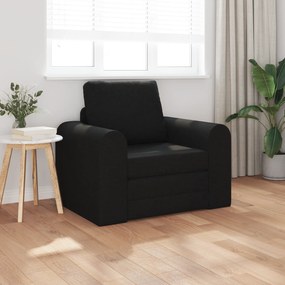 vidaXL Κατώφλι Καναπές Κρεβάτι 2 σε 1 Μαύρο 98x71x83 εκ Υφασμάτινο