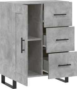 vidaXL Ντουλάπι Γκρι Σκυροδέματος 69,5x34x90 εκ. Επεξεργασμένο Ξύλο
