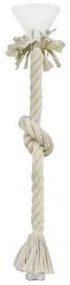 Κρεμαστό Φωτιστικό Οροφής E27K 1L ROPE MAC-RING Λευκό 31-1099 Heronia 31-1099 Λευκό