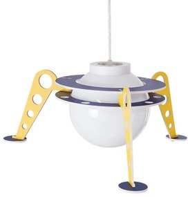 Παιδικό Κρεμαστό Φωτιστικό Οροφής E27 UFO PVC Κίτρινο 61581 Globostar-61581-Κίτρινο 61581