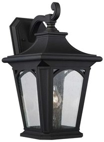 Φανάρι Απλίκα Φωτιστικό Τοίχου 1xE27 Μαύρο IP44 46cm Bedford QZ-BEDFORD2-L Elstead Lighting-QZ-BEDFORD2-L-Μαύρο QZ-BEDFORD2-L