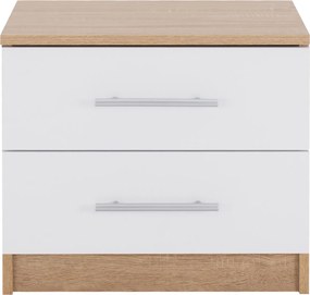 ΚΟΜΟΔΙΝΟ ΜΕΛΑΜΙΝΗΣ HM2220.06 SONAMA - ΛΕΥΚΟ 48x40,5x41,5 εκ.