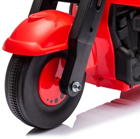 AIYAPLAY Αυτοκίνητο-πατίνι, σχέδιο μοτοσικλέτας, μουσική και σαπουνόφουσκες, για 2-5 ετών, Κόκκινο