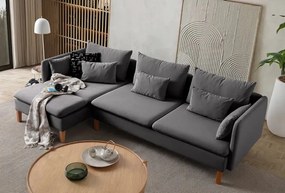 Corner Sofa Flexy Relax - Anthracite Anthracite