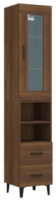 vidaXL Ντουλάπι Καφέ Δρυς 34,5 x 34 x 180 εκ. από Επεξεργασμένο Ξύλο