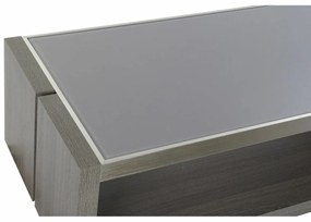 Τραπεζάκι Καφέ DKD Home Decor Κρυστάλλινο Αλουμίνιο Eik (120 x 60 x 37,5 cm)