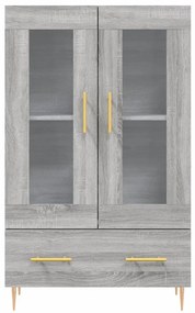 vidaXL Ντουλάπα Γκρι Sonoma 69,5 x 31 x 115 εκ. από Επεξεργασμένο Ξύλο