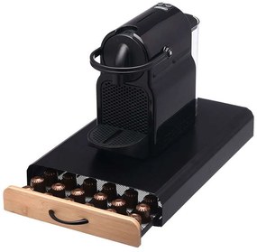 Θήκη Για Κάψουλες Espresso 01-19884 39x26,5x6cm Black-Natural Estia Μέταλλο