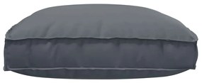 vidaXL Μαξιλάρι παλέτας για κάθισμα Ανθρακί 120 x 80 x 12 cm