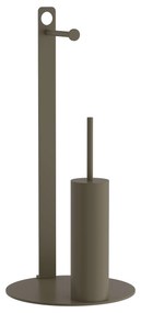 Πιγκάλ Με Χαρτοθήκη Ανοξείδωτο Matt Light Bronze Pam &amp; Co Φ28x60εκ. 4-400-963