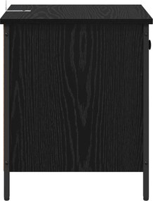vidaXL Κομοδίνο Μαύρη Οξυά 40 x 42 x 50 cm Επεξεργασμένο ξύλο
