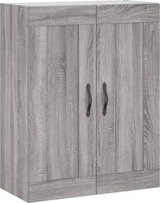 vidaXL Ντουλάπι Γκρι Sonoma 69,5 x 34 x 180 εκ. Επεξεργασμένο Ξύλο