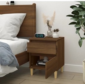 vidaXL Κομοδίνο Καφέ Δρυς 40x35x50 εκ.