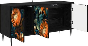 vidaXL Ντουλάπι TV LOCHEM 102 x 33 x 51 εκ Μαύρη Δρυς