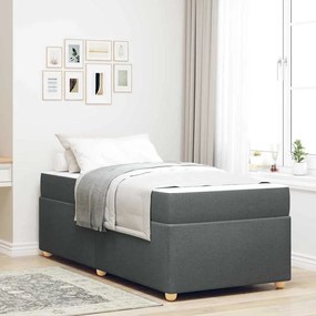 vidaXL Σκελετός Κρεβατιού Σκούρο γκρι 80 x 200 cm Πολυεστέρας