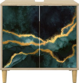 vidaXL Ντουλάπι Μπάνιου WIJHE Sonoma 60 x 40 x 60 εκ