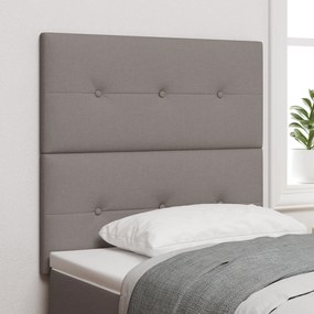 vidaXL LED Κεφαλάρι με φώτα λωρίδας LED Taupe 100 cm ύφασμα