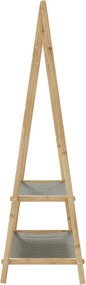vidaXL Κρεμάστρα Ρούχων με Ράφια 96x45,5x150,5 εκ. Μπαμπού