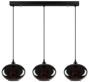Φωτιστικό Οροφής - Ράγα Smoked 892OPV1886 97x97x120cm 3xE27 40W Black Opviq
