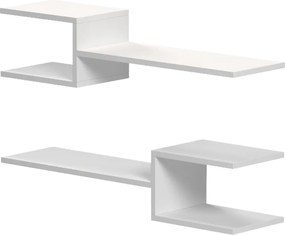 Ραφιέρα τοίχου Galler pakoworld λευκό 79x19.5x18εκ