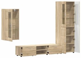 vidaXL Σετ επίπλου τηλεόρασης με συρτάρι FLORIN 3 pcs Δρύς Sonoma