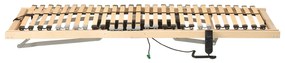 vidaXL Στιβαρό Κρεβάτι με Σλάντα Καφέ 70 x 190 cm Στερεό Ξύλο Μηλιάς