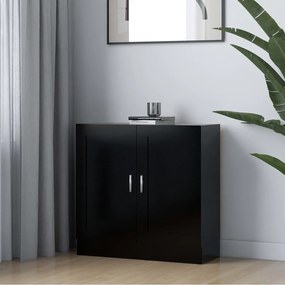 vidaXL Βιβλιοθήκη Μαύρη 82,5 x 30,5 x 80 εκ. Επεξ. Ξύλο