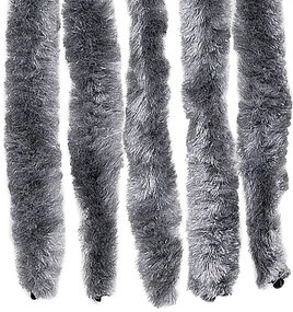 vidaXL Σήτα Πόρτας Ασημί 100x200 εκ. από Σενίλ