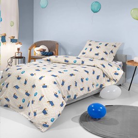 Σεντόνια Παιδικά Pet (Σετ 3τμχ) Blue Saint Clair Single 165x250cm 100% Cotton