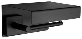 Χαρτοθήκη Κλειστή Quattro 449355 16,5x13x9cm Black Mat Karag Ανοξείδωτο Ατσάλι