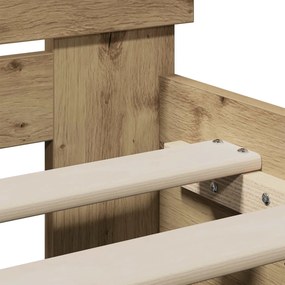 vidaXL Κρεβάτι με Κεφαλάρι Artisan Δρυς 80 x 200 cm Επεξεργασμένο ξύλο