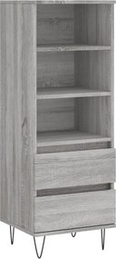 vidaXL Ντουλάπι Γκρι Sonoma 40x36x110 εκ. από Επεξεργασμένο Ξύλο