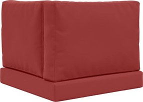 vidaXL Μαξιλάρι Καναπέ Εξωτερικού Χώρου 3 pcs Μπορντό Πολυεστέρας