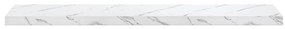 vidaXL Ράφι Τοίχου Επιτοίχιο 2 pcs Λευκό Μάρμαρο 120 x 23,5 x 4 εκ