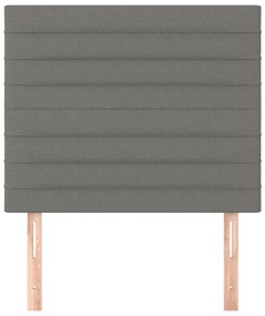 vidaXL Κεφαλάρια Κρεβατιού 2 τεμ. Σκ. Γκρι 80 x 5 x 78/88εκ.Υφασμάτινο