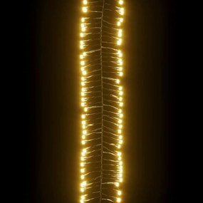 vidaXL Φωτάκια Cluster με 3000 LED Θερμό Λευκό από PVC