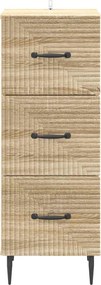 vidaXL Ντουλάπι με Συρτάρια Sonoma Δρυς 33 x 34,5 x 89,5 εκ